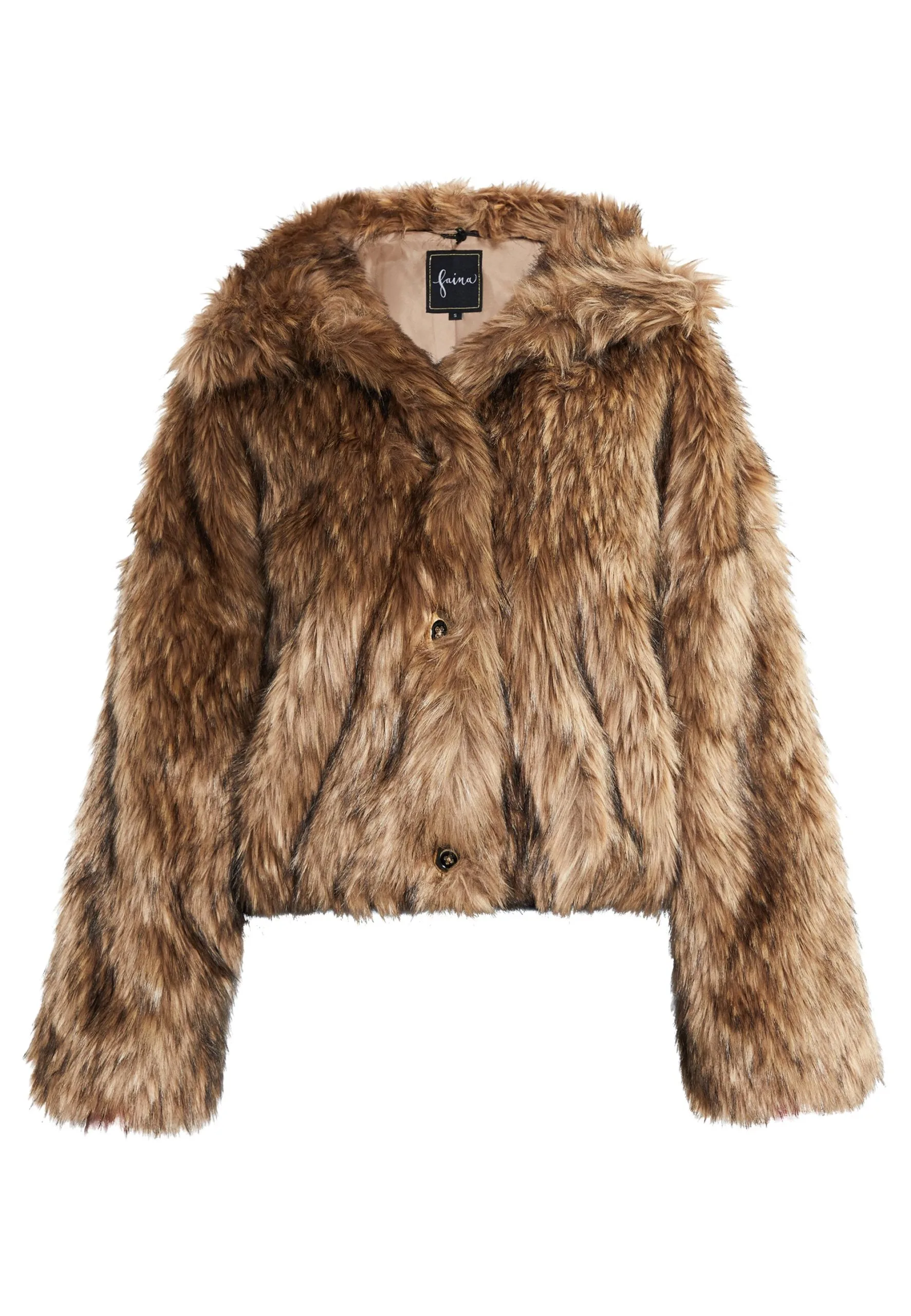 Faina Minya - Winterjas - Braun 6 Faina Minya - Winterjas - Braun - Afbeelding 5