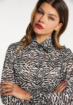 Faina Overhemden Blouse Dames Zwart / Wit -Outlet Faina Winkel d1db7bbb52d7b8fbb0f318bfd6e7e3a8