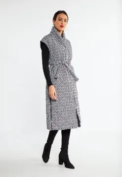 Faina Dedica - Bodywarmer - Schwarz Weiss