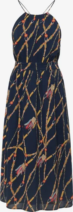 Faina Zomerjurken Zomerjurk Dames Marine / Lichtblauw