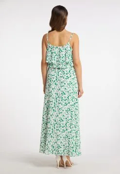 Faina Maxi Jurken Jurk Dames Groen -Outlet Faina Winkel d851a257dae0d6442deebc68837d1cb5