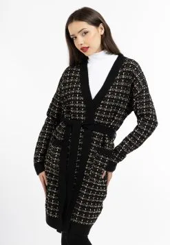 Faina Mit Effektgarn Aleva - Vest - Schwarz