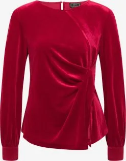 Faina Blouseshirts Blouse Dames Donkerrood