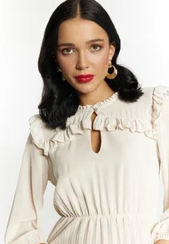 Faina Maxi Jurken Jurk Dames Wolwit -Outlet Faina Winkel e1c93c5050f02b9af36776e5231c7c74