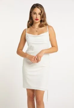 Faina Cocktailjurken Cocktailjurk Dames Wolwit -Outlet Faina Winkel e37246b00c1e6e61c2505f5c3e93901c