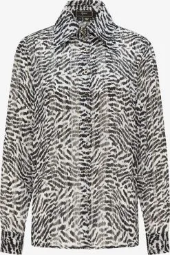 Faina Overhemden Blouse Dames Zwart / Wit