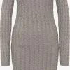 Faina Gebreide Jurken Gebreide Jurk Dames Grijs Gemêleerd -Outlet Faina Winkel e84b34a925ae1e1c5bcd50294886094a