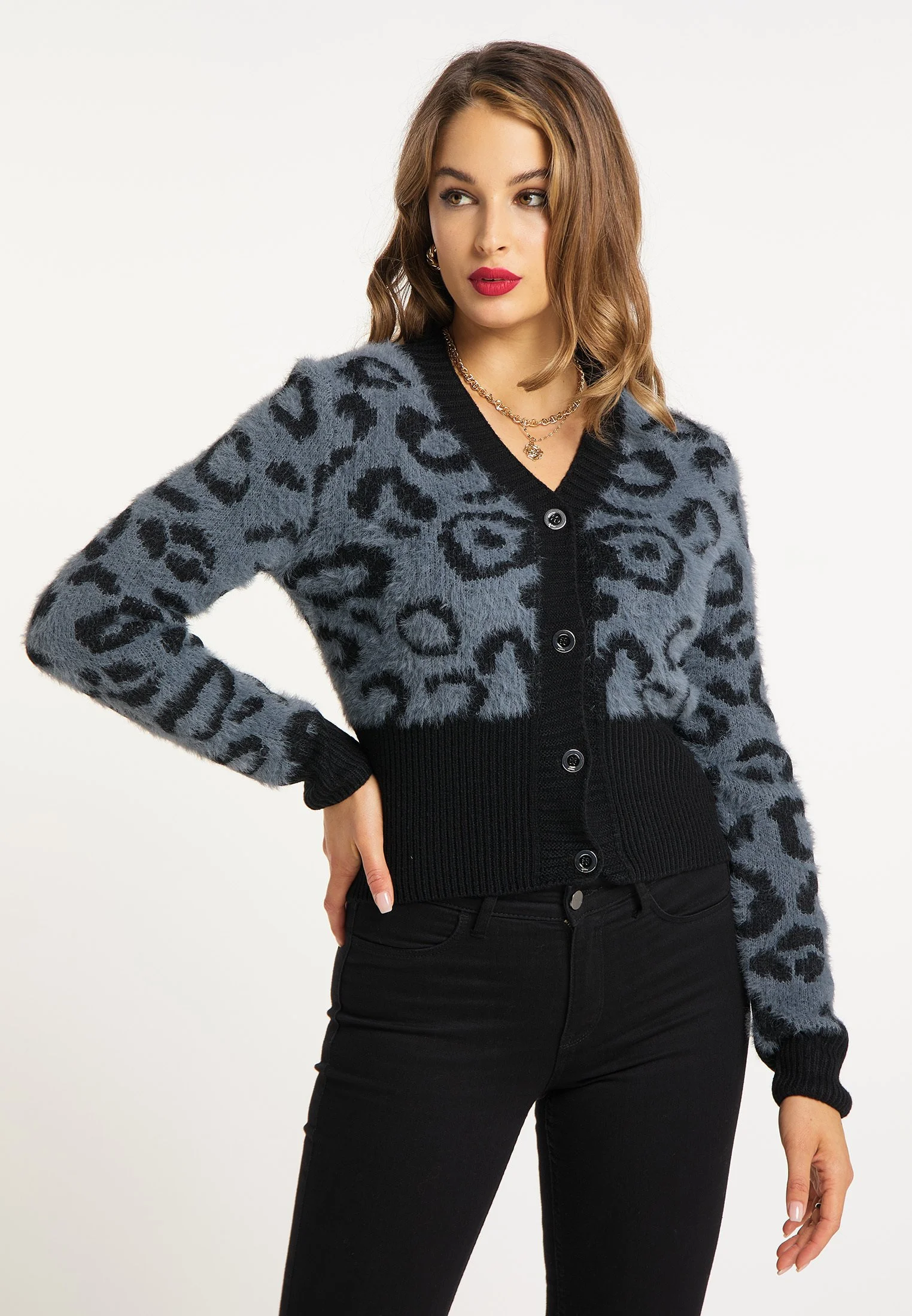Faina Imane - Vest - Grau Schwarz 3 Faina Imane - Vest - Grau Schwarz