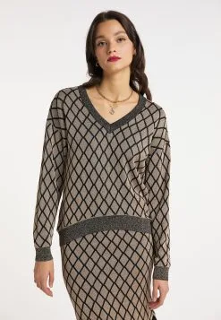 Faina Nascita - Trui - Kamel Mehrfarbig