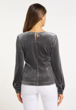 Faina Blouseshirts Blouse Dames Donkergrijs -Outlet Faina Winkel ecc7ba43392f7ad8b8e18cb79acdd7cc