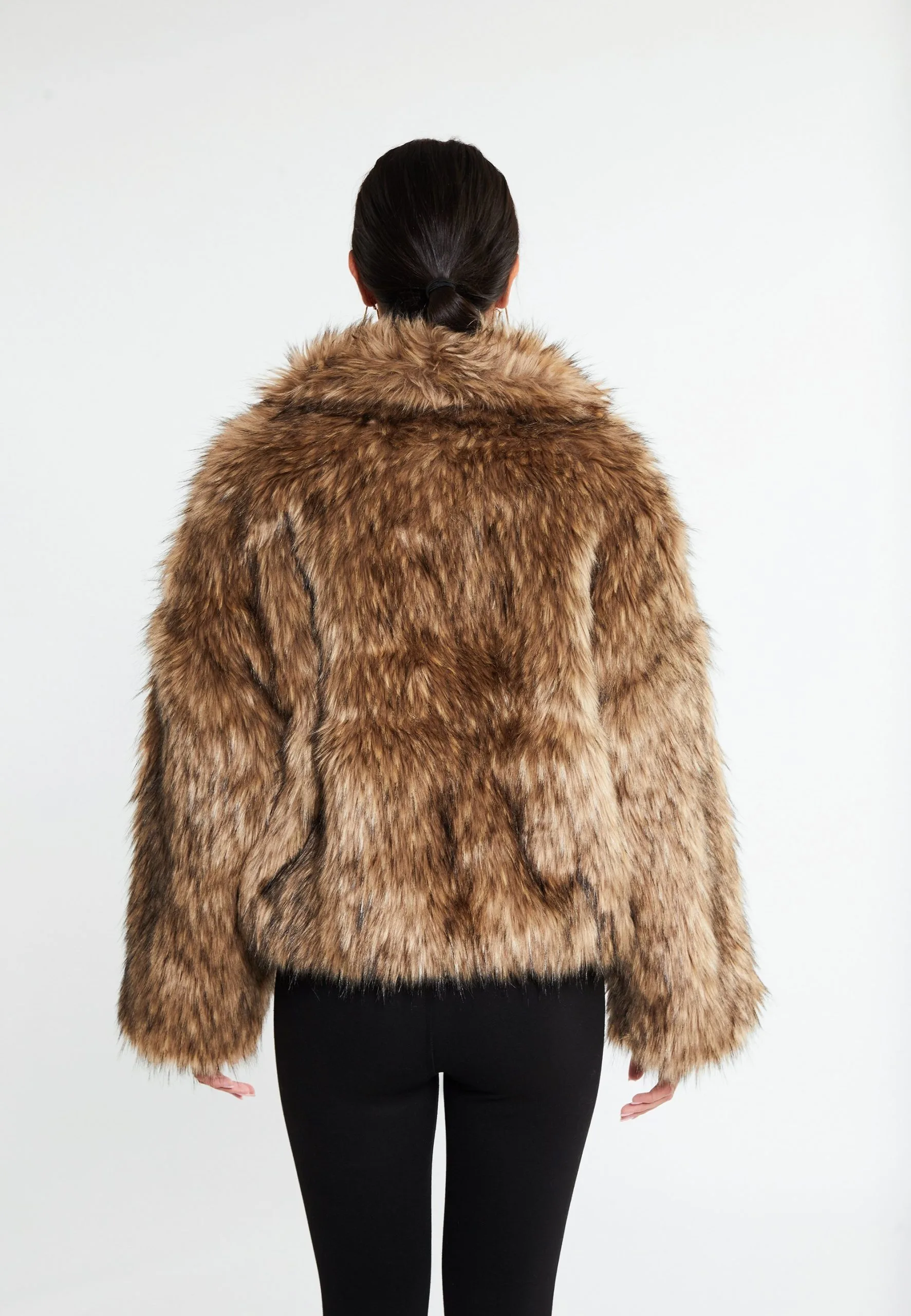 Faina Minya - Winterjas - Braun 4 Faina Minya - Winterjas - Braun - Afbeelding 3