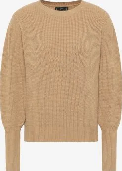 Faina Fijngebreide Truien Trui Tylin Dames Sand