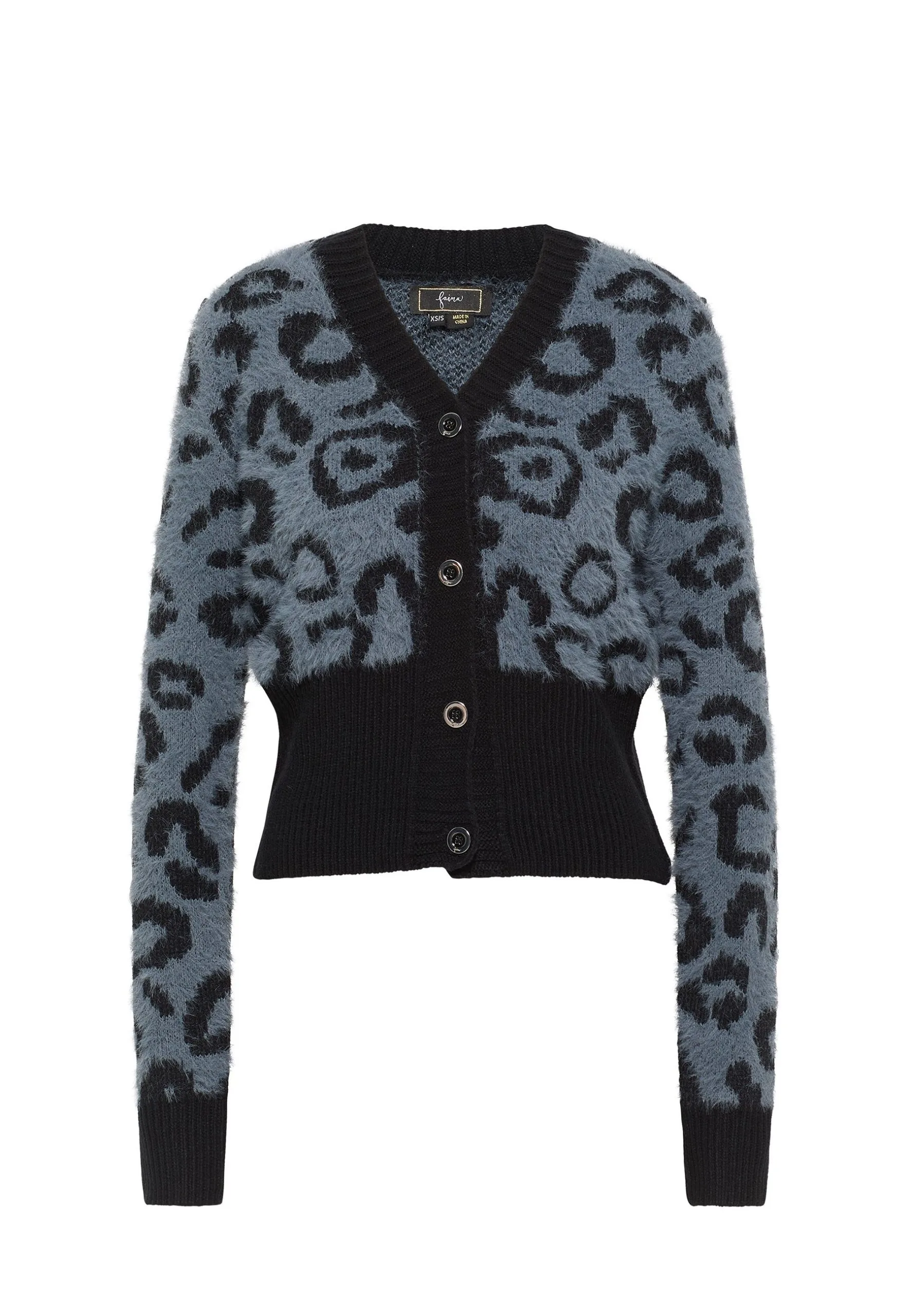 Faina Imane - Vest - Grau Schwarz 7 Faina Imane - Vest - Grau Schwarz - Afbeelding 5