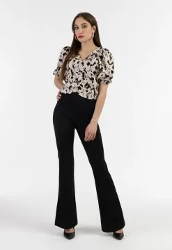 Faina Blouses Met Korte Mouw Blouse Dames Beige -Outlet Faina Winkel feee6269c5badabadd164e2665bd02b3